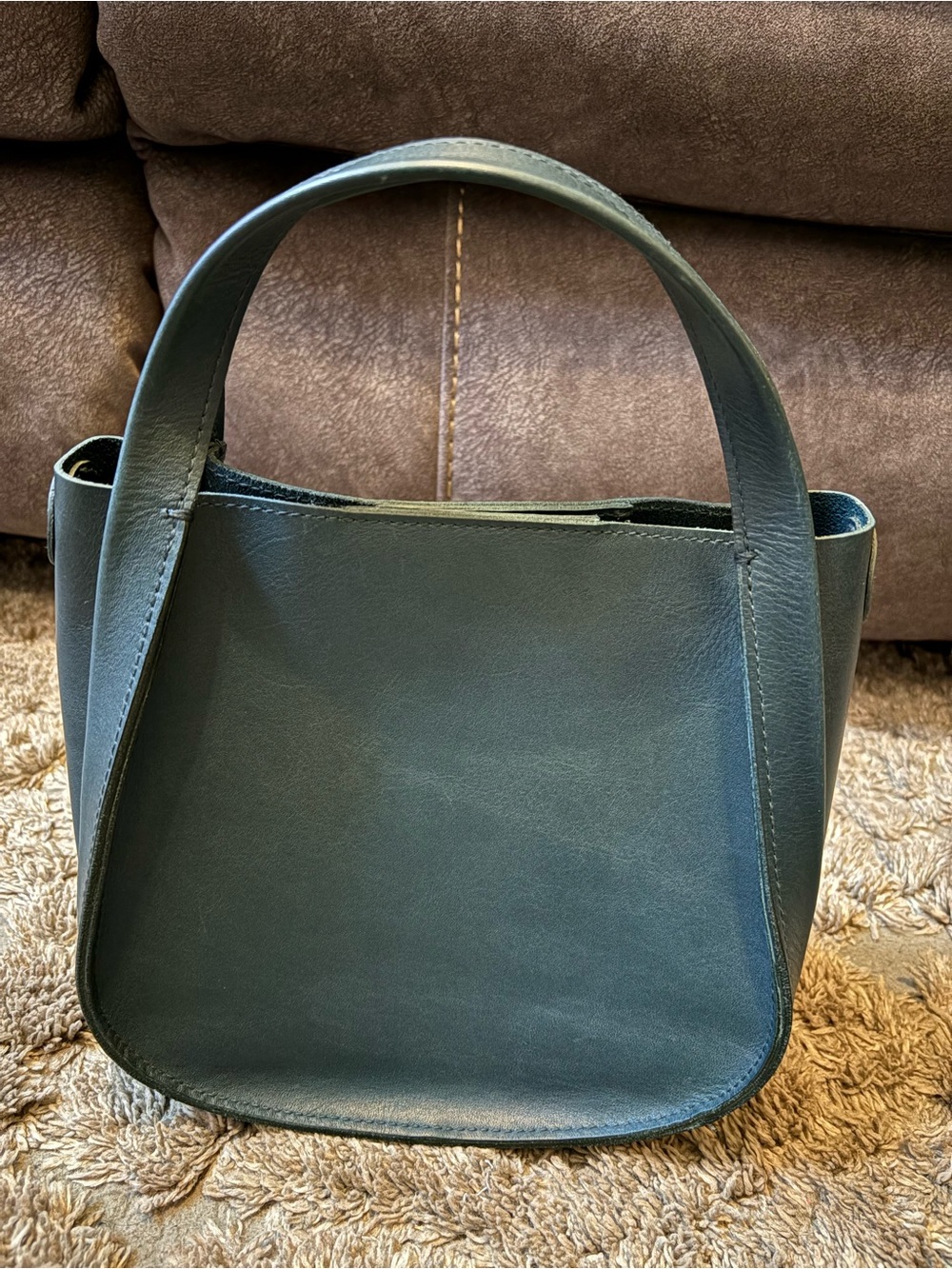 The Sydney Shoulder Bag Dark Teal Leather Classic Hobo - Picture 2 of 9